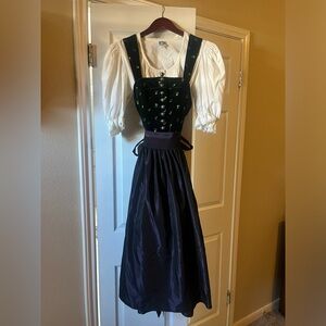 Authentic German Dirndl dress Trachten Alm Size 38